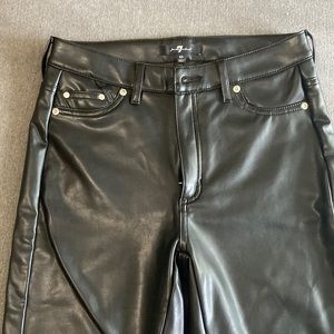 7 for all mankind leather pants